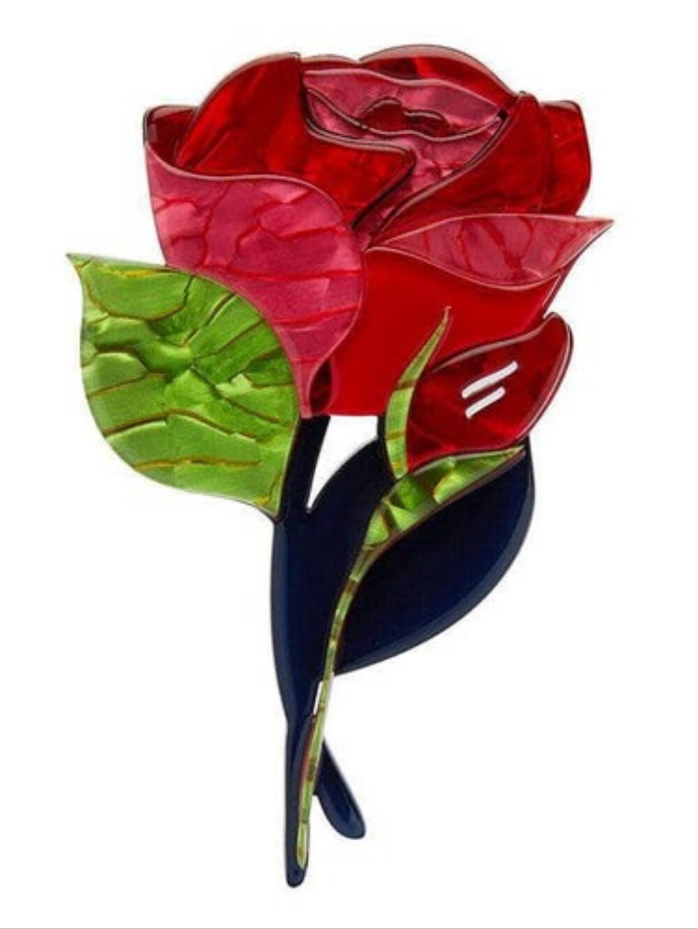 Budding Romance Rose Brooch
